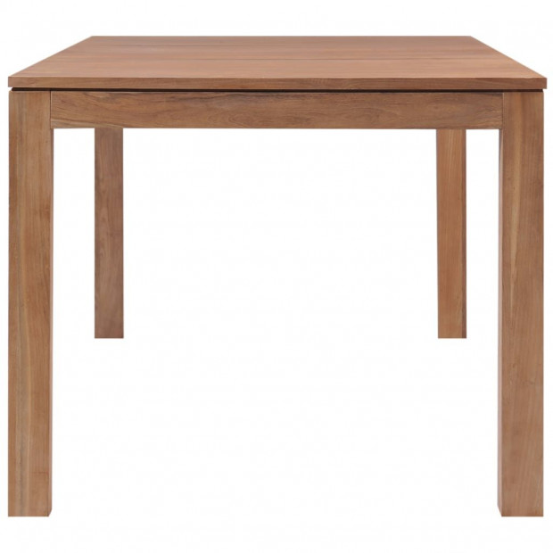Dining Table Solid Teak Wood With Natural Finish 180x90x76 Cm Image 4