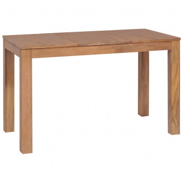 Dining Table Solid Teak Wood With Natural Finish 120x60x76 Cm