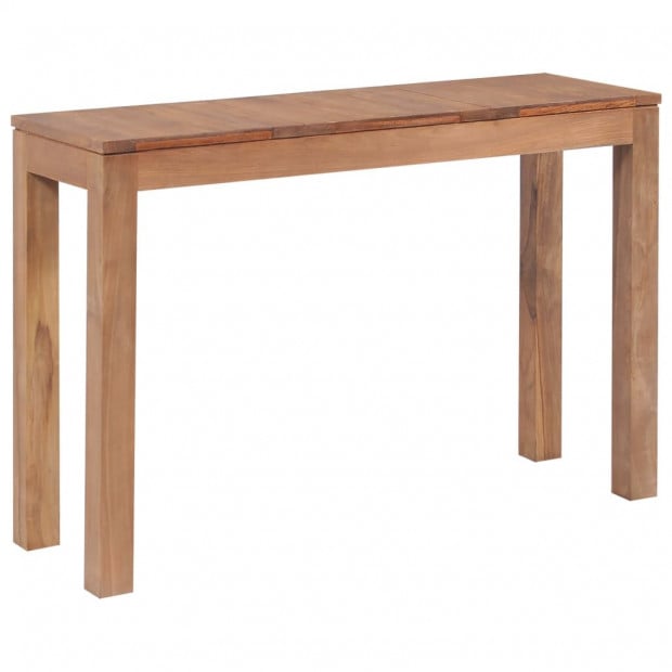 Console Table Solid Teak Wood With Natural Finish 110x35x76 Cm