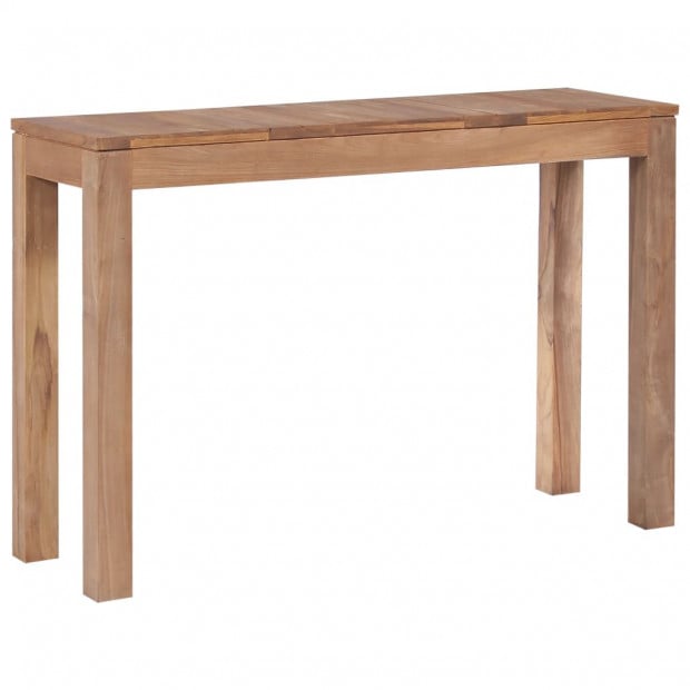 Console Table Solid Teak Wood With Natural Finish 110x35x76 Cm Image 2