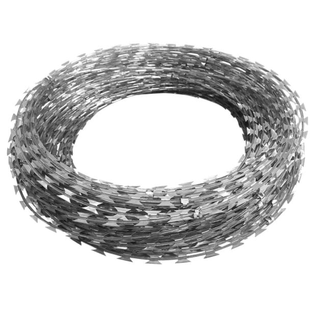 Clipped Concertina Nato Razor Wire Galvanised Steel 300 M Image 3