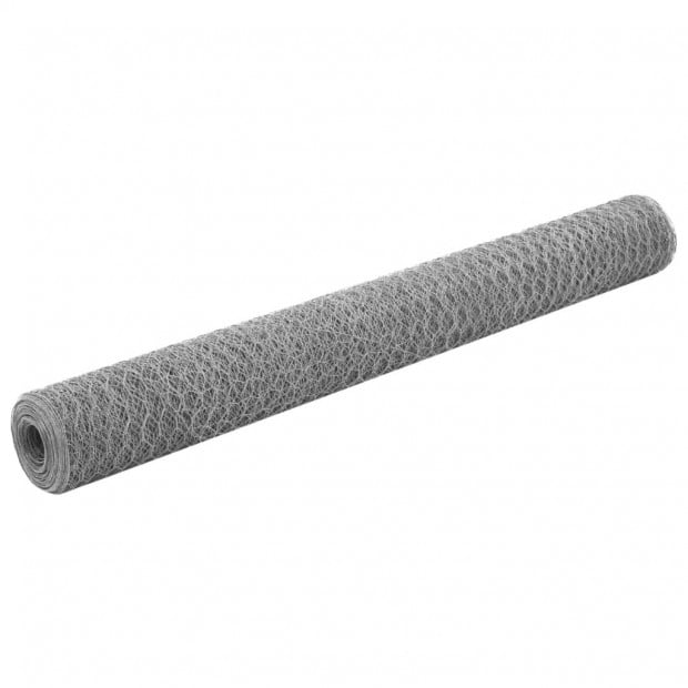 Wire Fence Galvanised Steel 25x1.2 M Silver