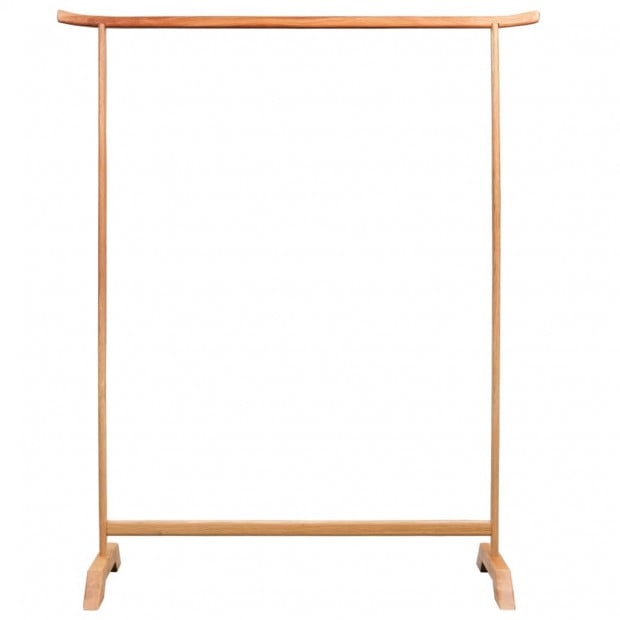 Clothes Rack 125x150 Cm Solid Oak Wood Image 2