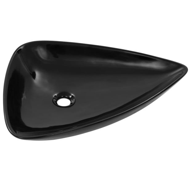 Basin Ceramic Black Triangle 645x455x115 Mm Image 3