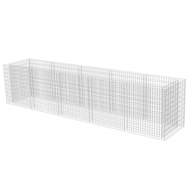 Gabion Raised Bed Galvanised Steel 450x90x100 Cm Image 2