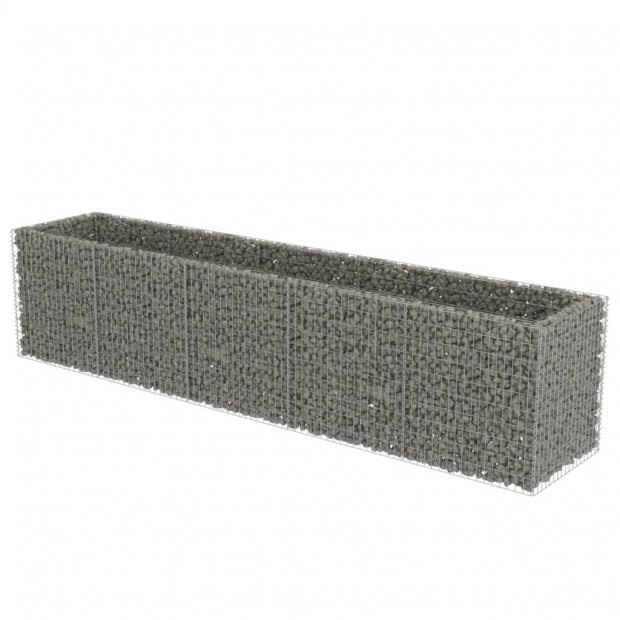 Gabion Raised Bed Galvanised Steel 450x90x100 Cm Image 3
