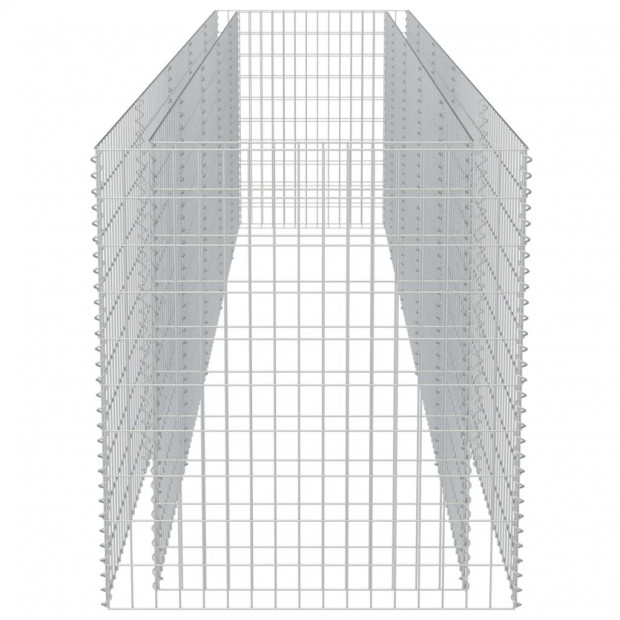 Gabion Raised Bed Galvanised Steel 450x90x100 Cm Image 6