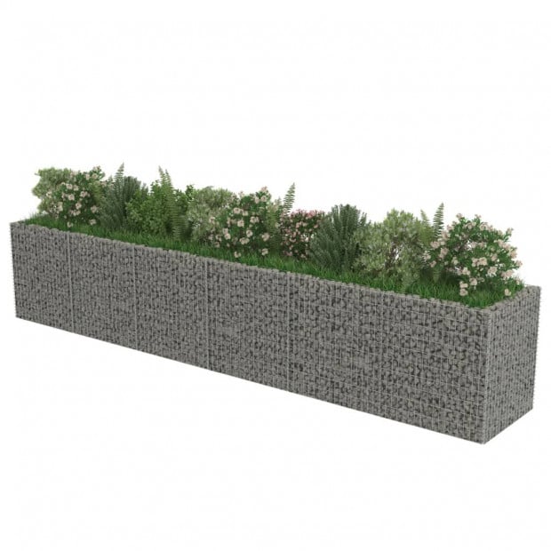 Gabion Raised Bed Galvanised Steel 540x90x100 Cm Image 3