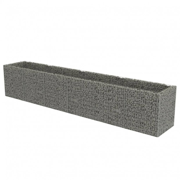 Gabion Raised Bed Galvanised Steel 540x90x100 Cm Image 4