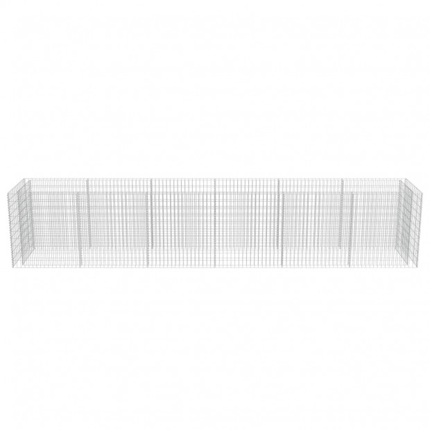 Gabion Raised Bed Galvanised Steel 540x90x100 Cm Image 5