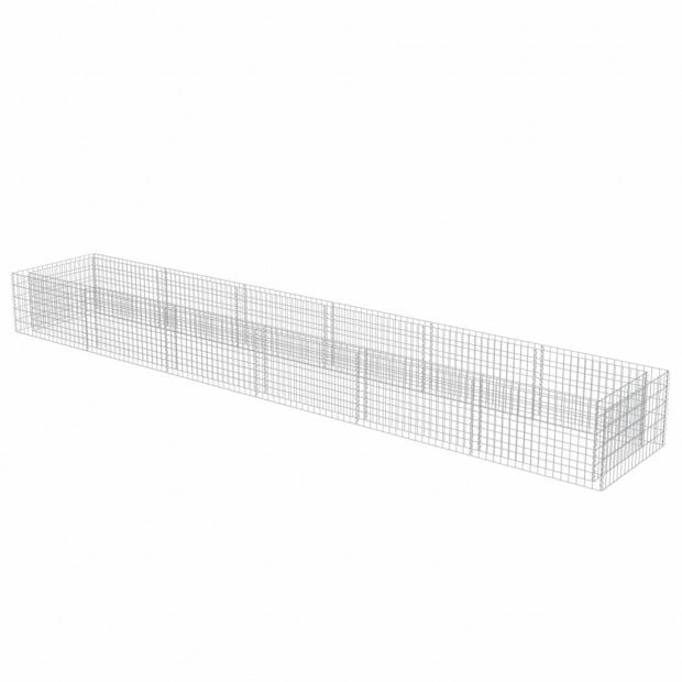 Gabion Raised Bed Galvanised Steel 540x90x50 Cm Image 2
