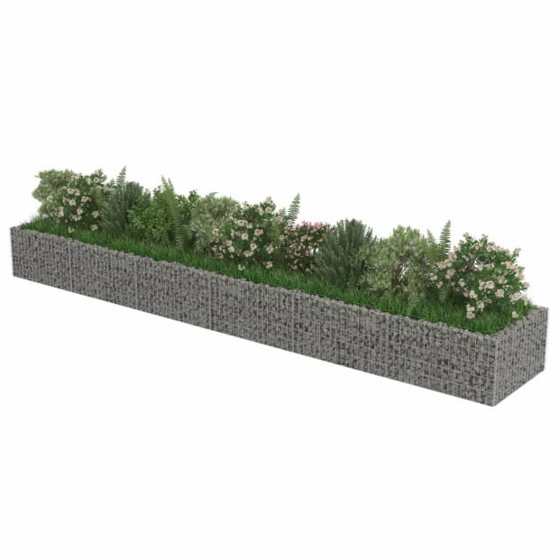 Gabion Raised Bed Galvanised Steel 540x90x50 Cm Image 3