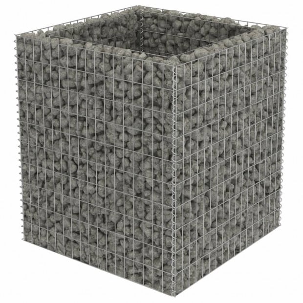 Gabion Raised Bed Galvanised Steel 90x90x100 Cm Image 4