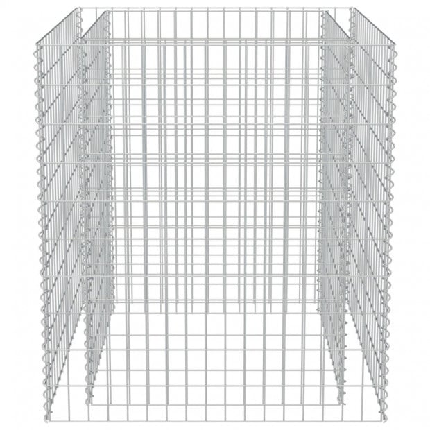 Gabion Raised Bed Galvanised Steel 90x90x100 Cm Image 5