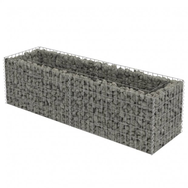 Gabion Planter Galvanised Steel 180x50x50 Cm Image 4