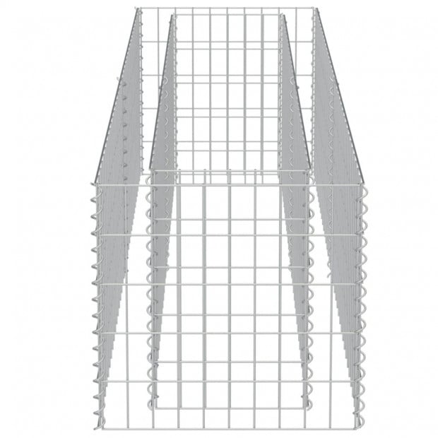 Gabion Planter Galvanised Steel 180x50x50 Cm Image 6