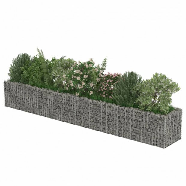 Gabion Raised Bed Galvanised Steel 360x50x50 Cm Image 3