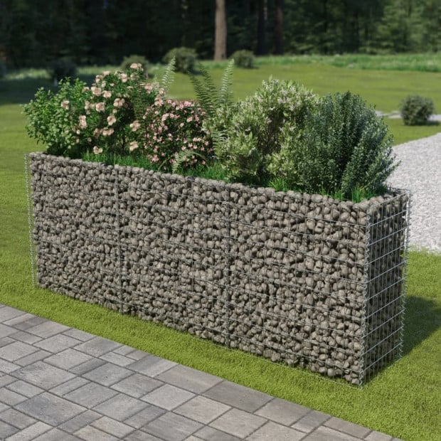 Raised Bed Galvanised Steel 270x50x100 Cm