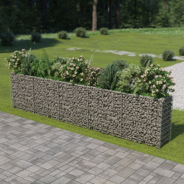 Gabion Raised Bed Galvanised Steel 450x50x100 Cm Image 2