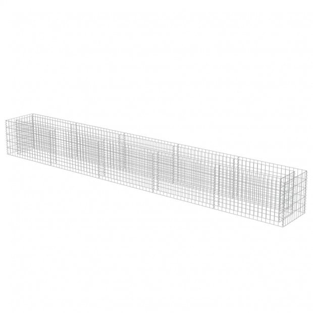 Gabion Raised Bed Galvanised Steel 450x50x50cm Image 3