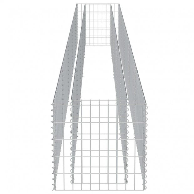 Gabion Raised Bed Galvanised Steel 450x50x50cm Image 6