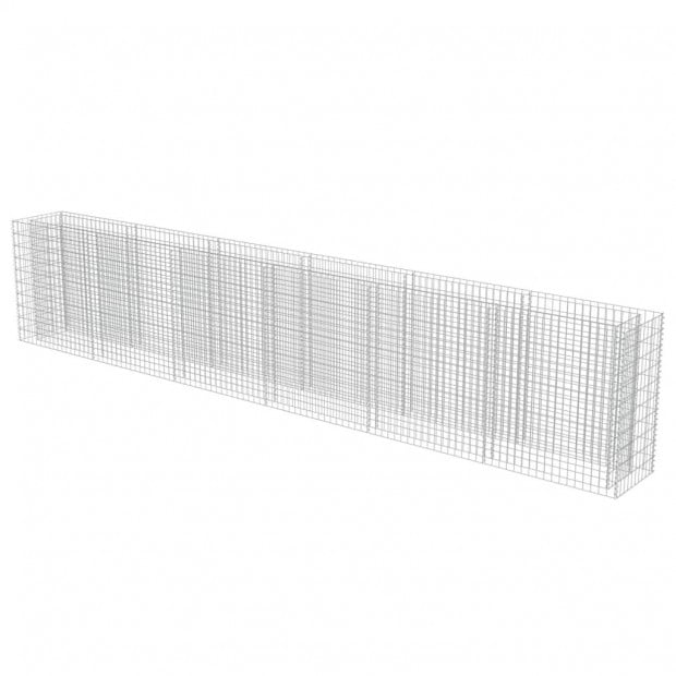 Gabion Raised Bed Galvanised Steel 540x50x100cm Image 3