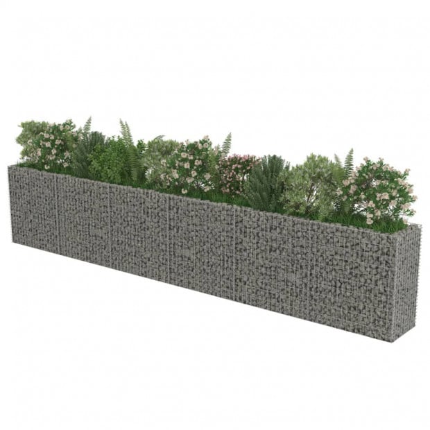 Gabion Raised Bed Galvanised Steel 540x50x100cm