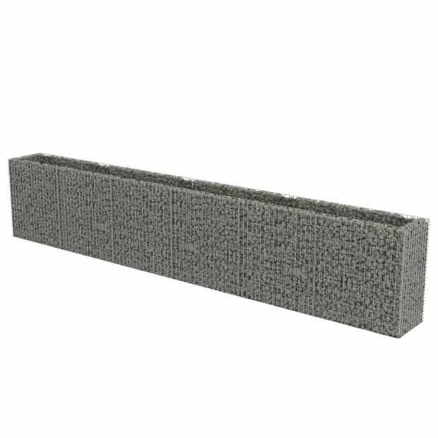 Gabion Raised Bed Galvanised Steel 540x50x100cm Image 4