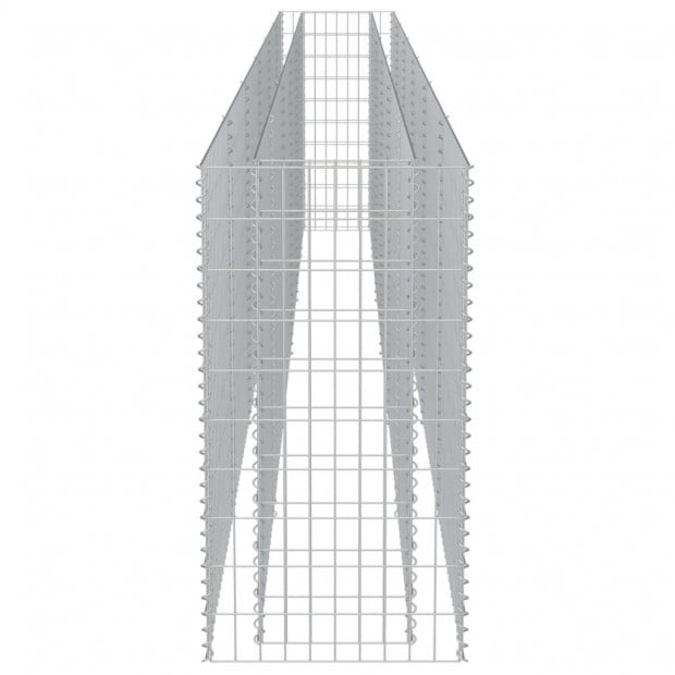 Gabion Raised Bed Galvanised Steel 540x50x100cm Image 5