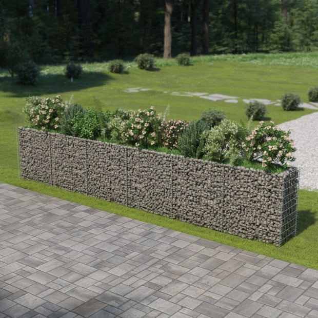 Gabion Raised Bed Galvanised Steel 540x50x100cm Image 2