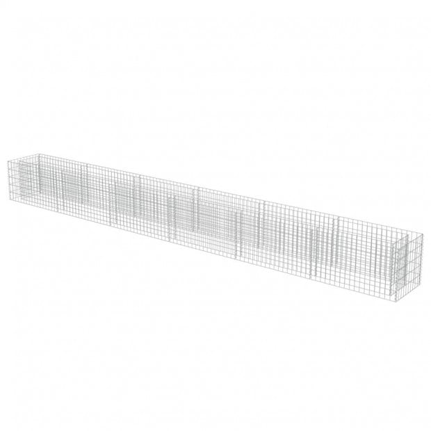 Gabion Raised Bed Galvanised Steel 540x50x50cm Image 3