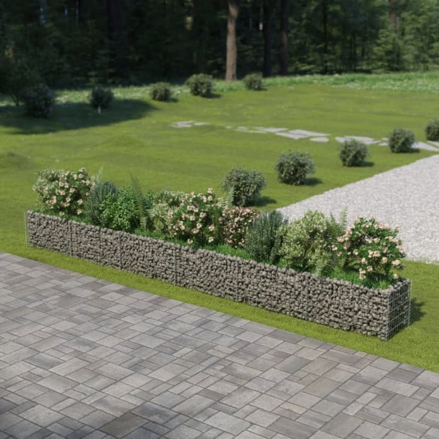 Gabion Raised Bed Galvanised Steel 540x50x50cm Image 2