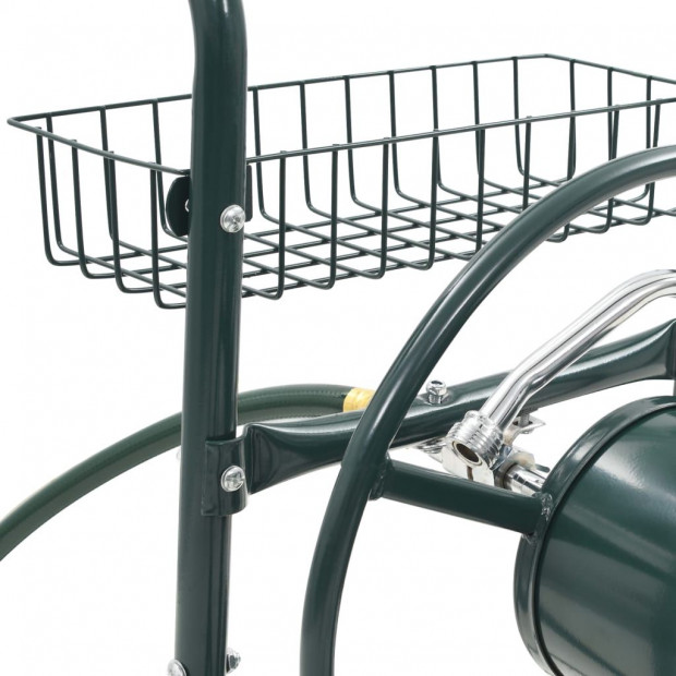 Garden Hose Trolley With 1/2 Inches Hose Connector 75 M Steel Image 6