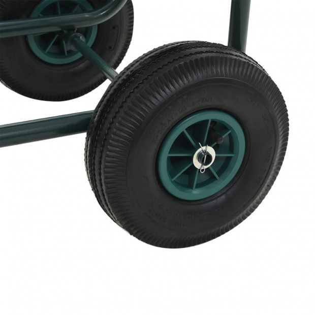 Garden Hose Trolley With 1/2 Inches Hose Connector 75 M Steel Image 9