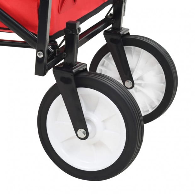 Folding Hand Trolley Steel Red Image 7