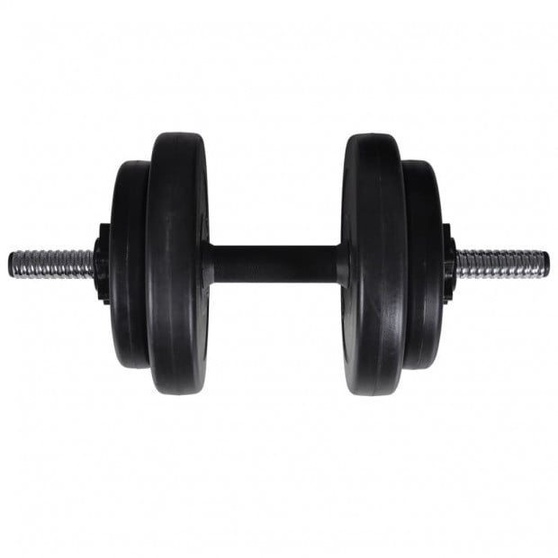 Workout Bench With Barbell And Dumbbell Set 60.5 Kg 133x41x47.5 Image 11