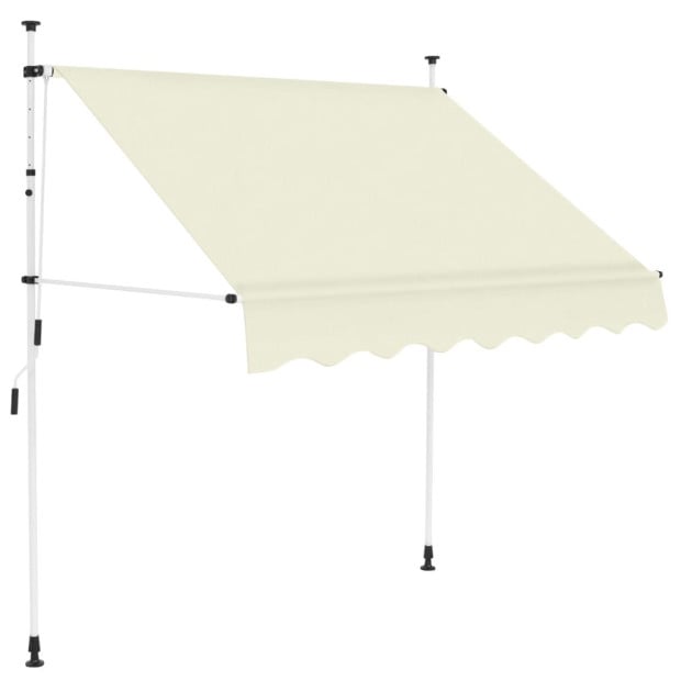 Manual Retractable Awning 150 Cm Cream