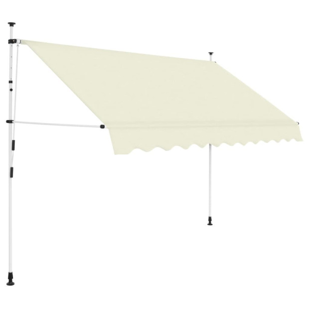 Manual Retractable Awning 250 Cm Cream