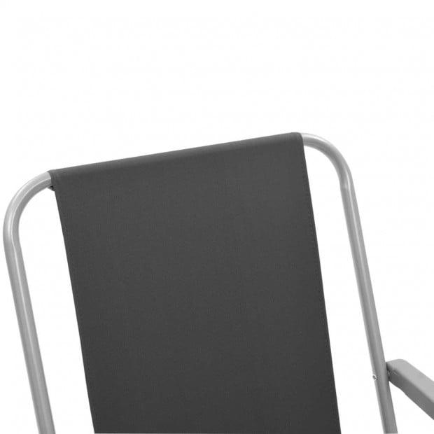 Folding Camping Chairs 2 Pcs 52x59x80 Cm Grey Image 8