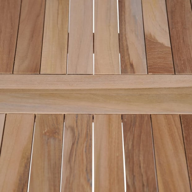 Folding Bistro Table 60x60x65 Cm Solid Teak Wood Image 2