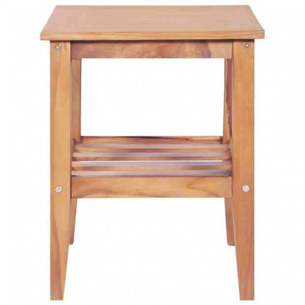 Coffee Table 40x40x50 Cm Square Solid Teak Image 3
