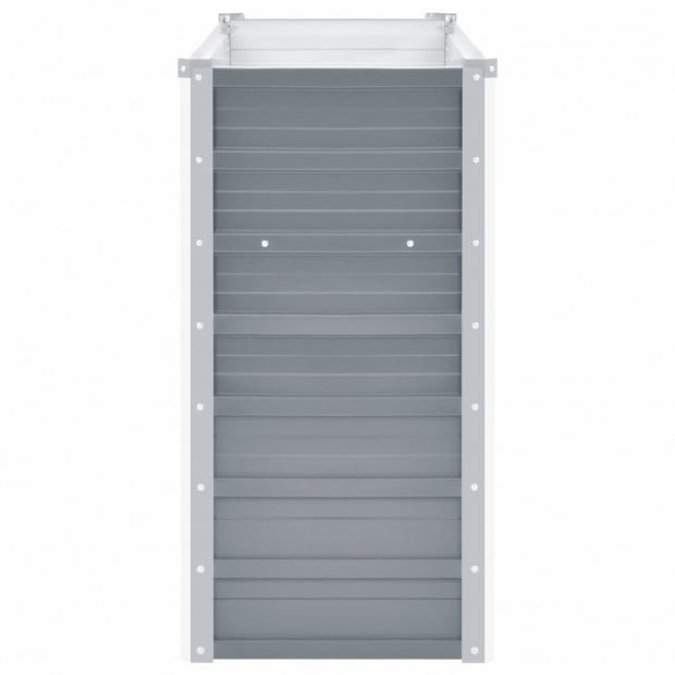 Garden Planter Galvanised Steel 160x40x77 Cm Grey Image 5