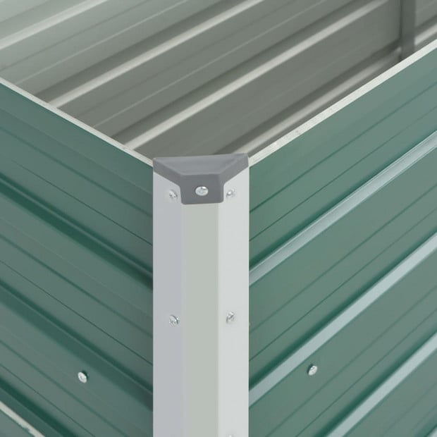 Garden Planter Galvanised Steel 160x40x77 Cm Green Image 2