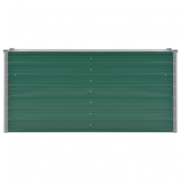 Garden Planter Galvanised Steel 160x40x77 Cm Green Image 4