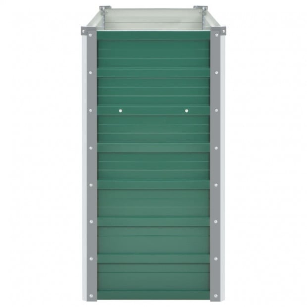 Garden Planter Galvanised Steel 160x40x77 Cm Green Image 5