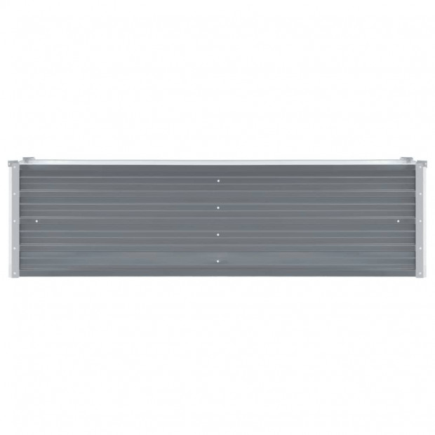 Garden Planter Galvanised Steel 160x40x45 Cm Grey Image 4
