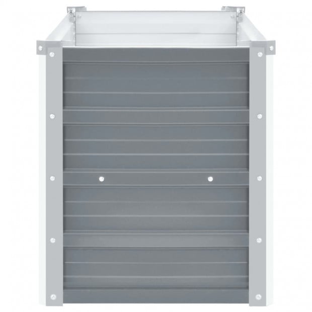 Garden Planter Galvanised Steel 160x40x45 Cm Grey Image 5