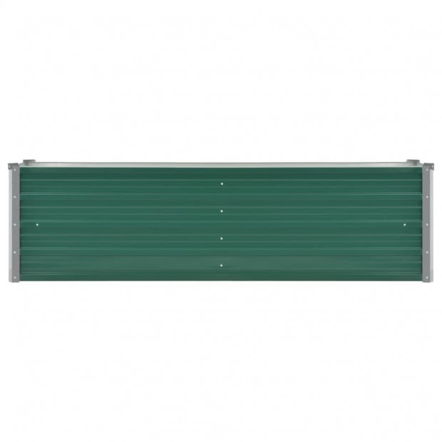 Garden Planter Galvanised Steel 160x40x45 Cm Green Image 4