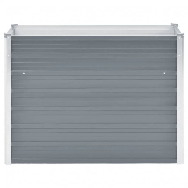 Garden Planter Galvanised Steel 100x40x77 Cm Grey Image 4