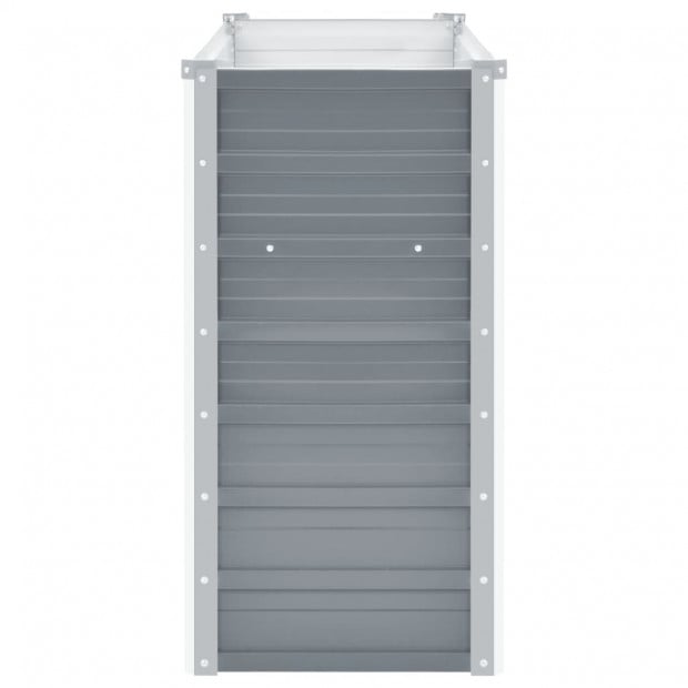 Garden Planter Galvanised Steel 100x40x77 Cm Grey Image 5